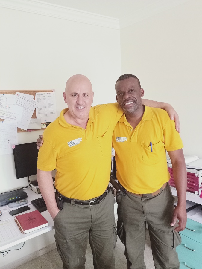 Parte del equipo técnico