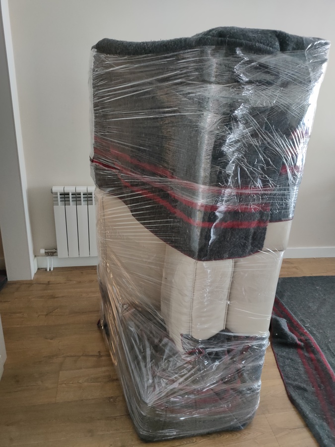 Sofa embalado
