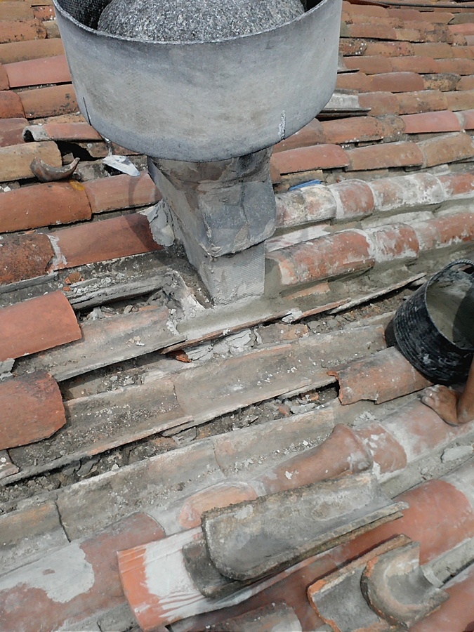 terrado con filtraciones de agua