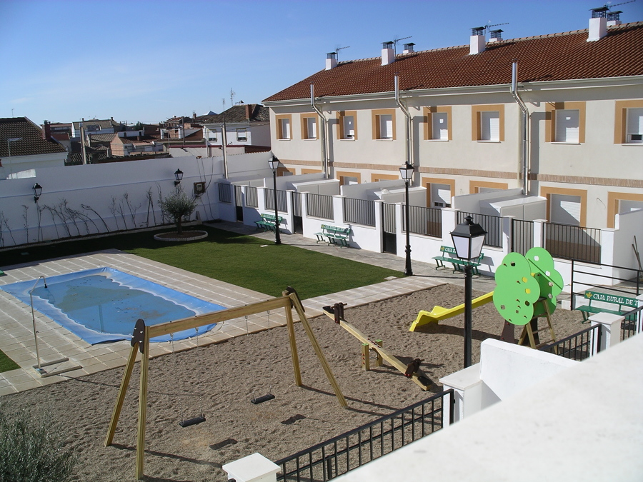 Patio interior viviendas adosadas unifamiliares