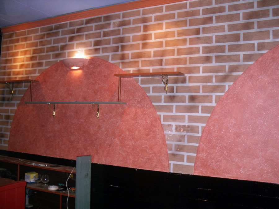 imitacion a ladrillo y tierras florentinas