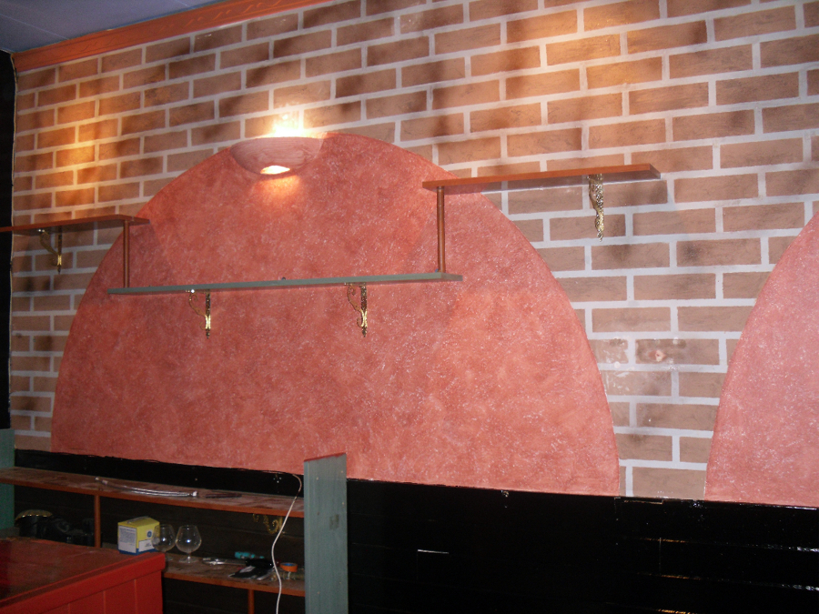 imitacion a ladrillo y tierras florentinas