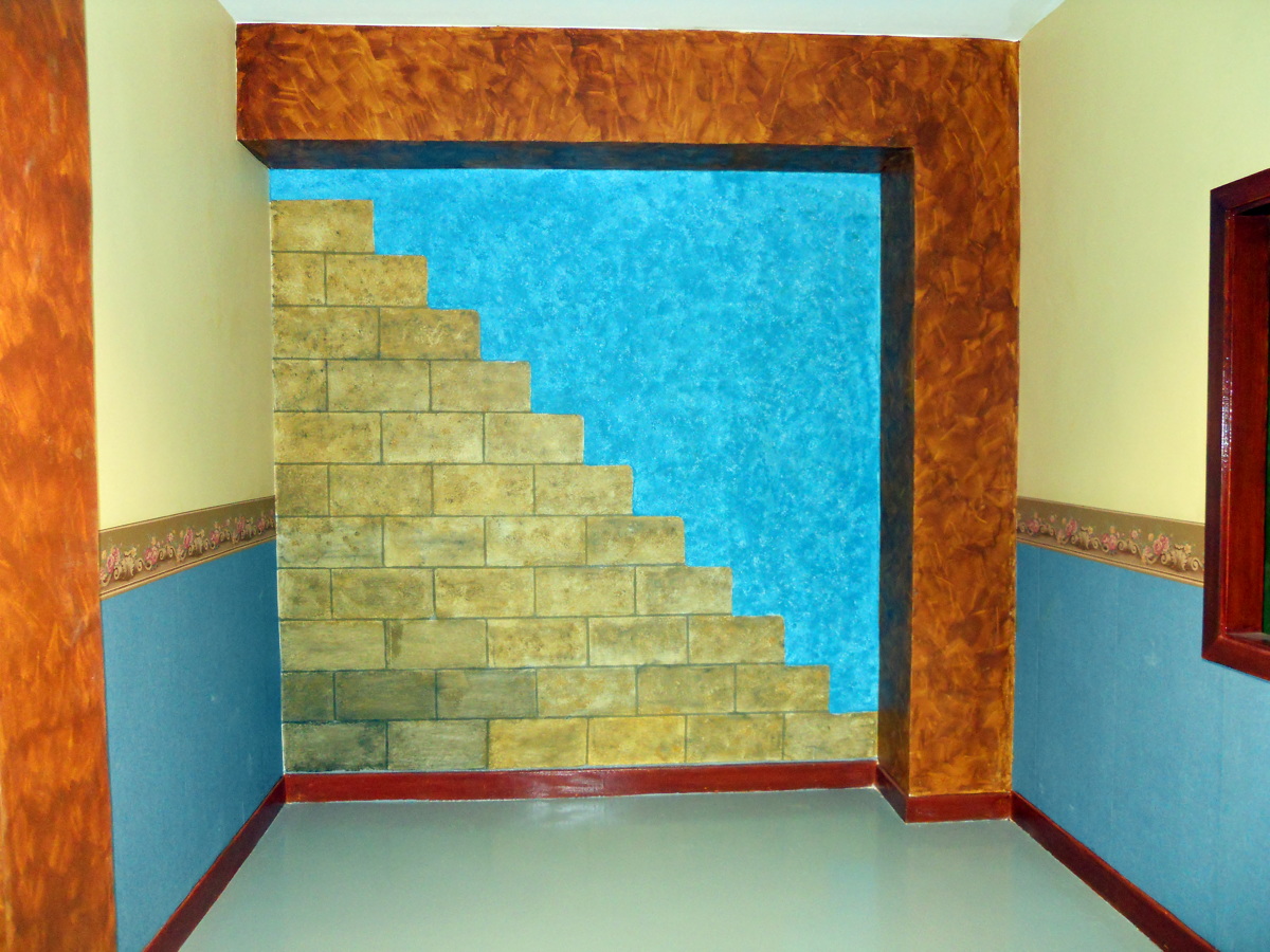 imitacion , fresco y papel