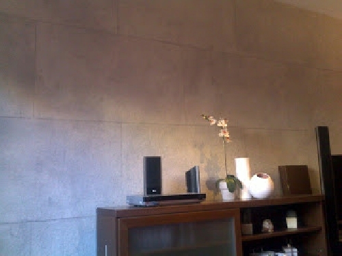Imitación placas de piedra en vivienda particular