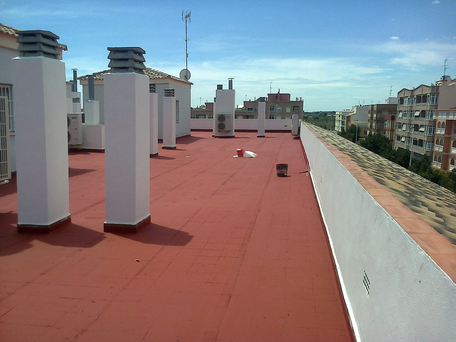 Impermeabilización cubierta en Torrellano