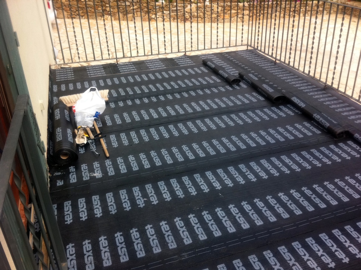 Impermeabilización de terraza en vivienda