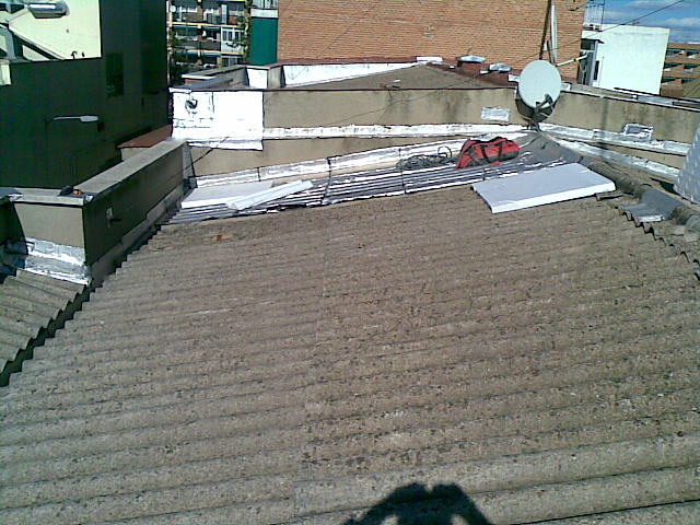 Impermeabilización tejado de uralita