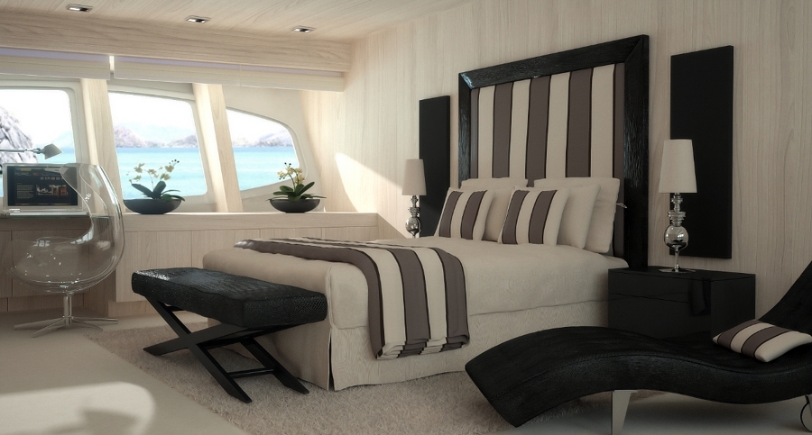 Infografía 3D decoración Barco Vulcan