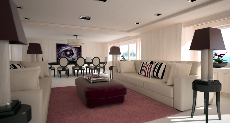 Infografía 3D decoración Barco Vulcan