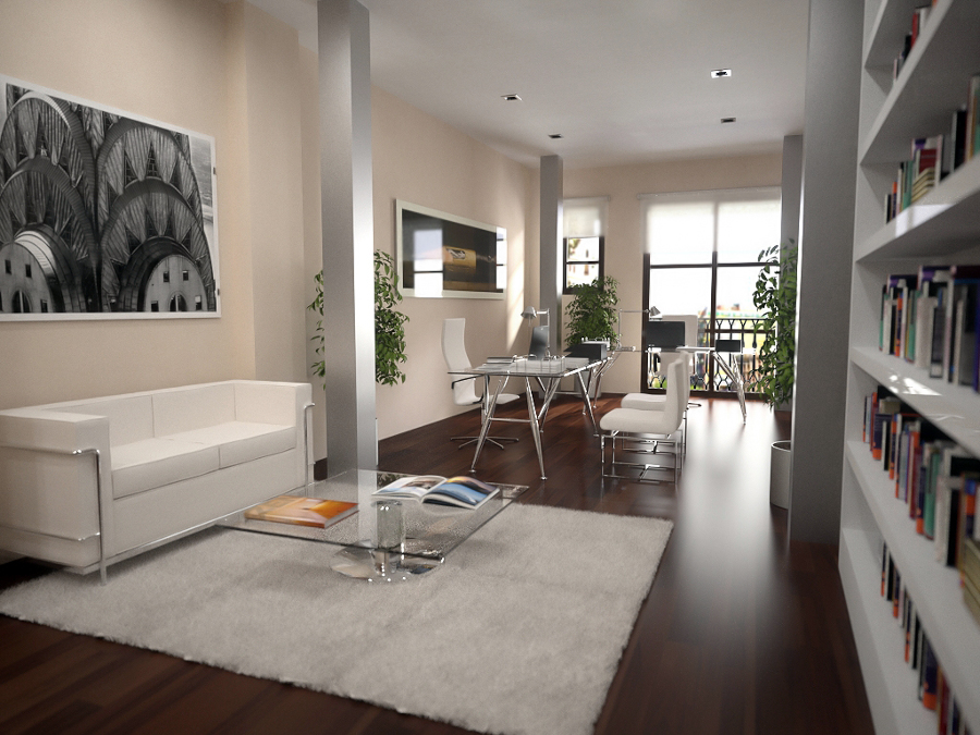 Infografía 3D Oficinas Musico Peydro Obra y Decoración