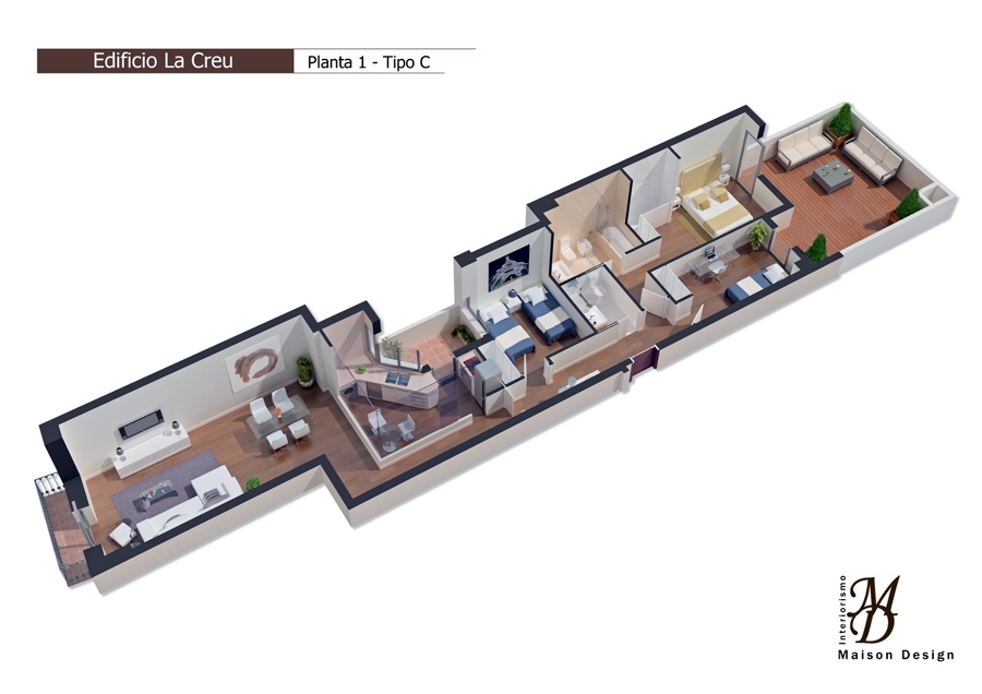 Infografía 3D Promoción Carcaixent