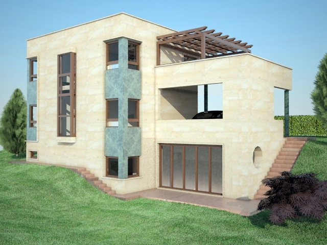 Infografia de vivienda 3D