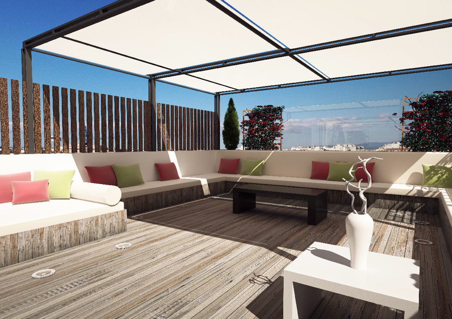 Infografía promoción inmobiliaria.