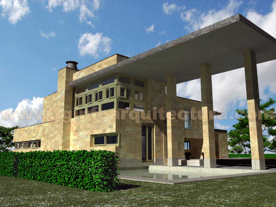 Infografía 3d villa