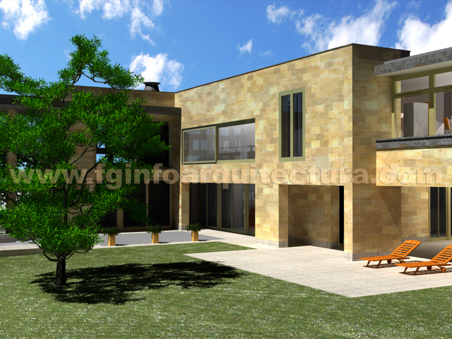 Infografía 3d villa