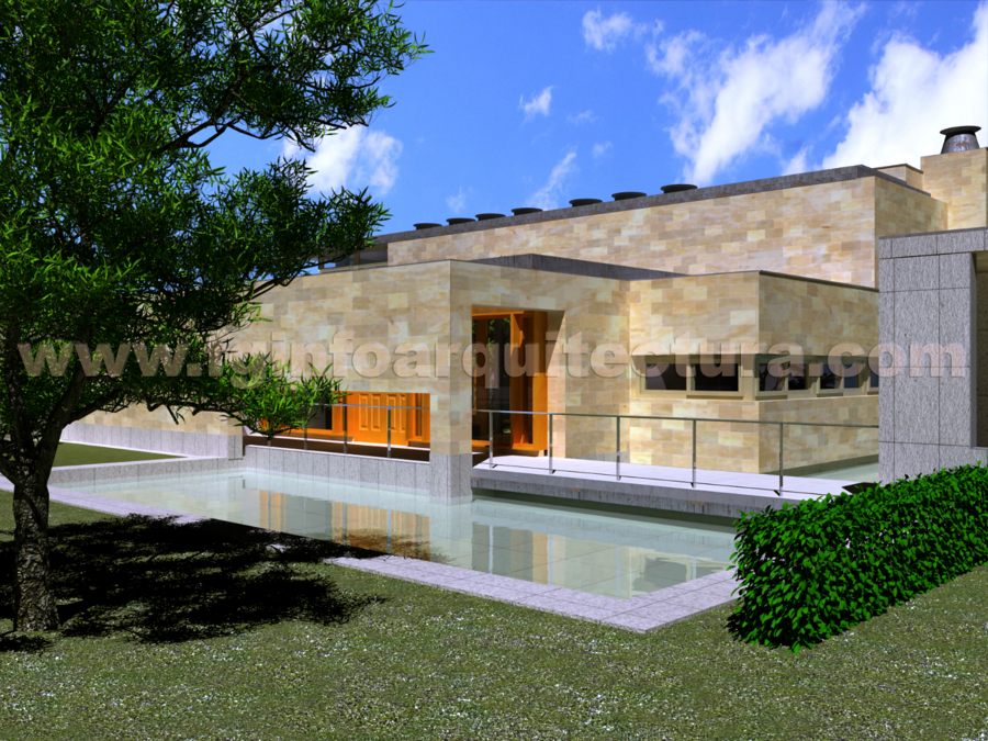 Infografía 3d villa