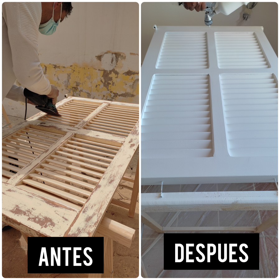 pintura de persianas mallorquinas