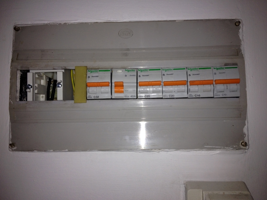 Instalacion caja de icp interior cuadro