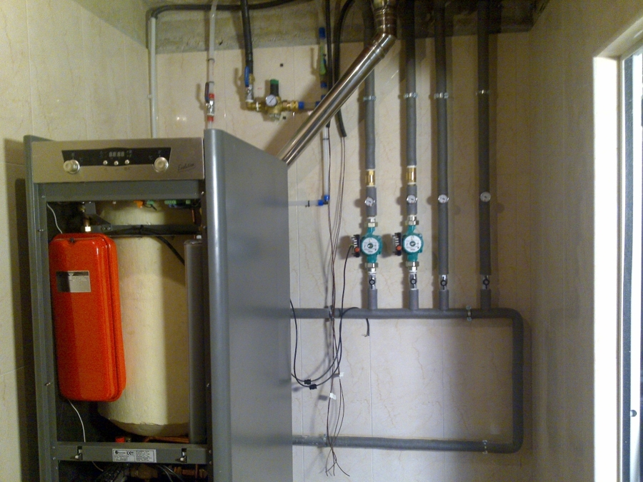Instalacion caldera condensacion  para suelo radiante