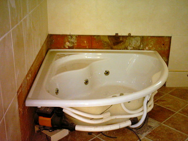 instalación de bañera con hidromasaje
