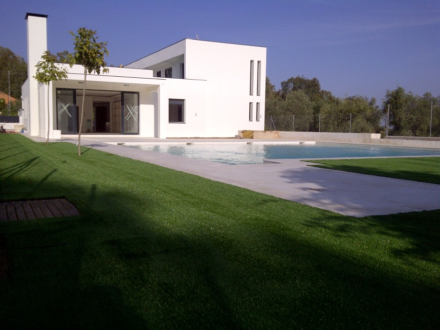 Instalación de césped artificial