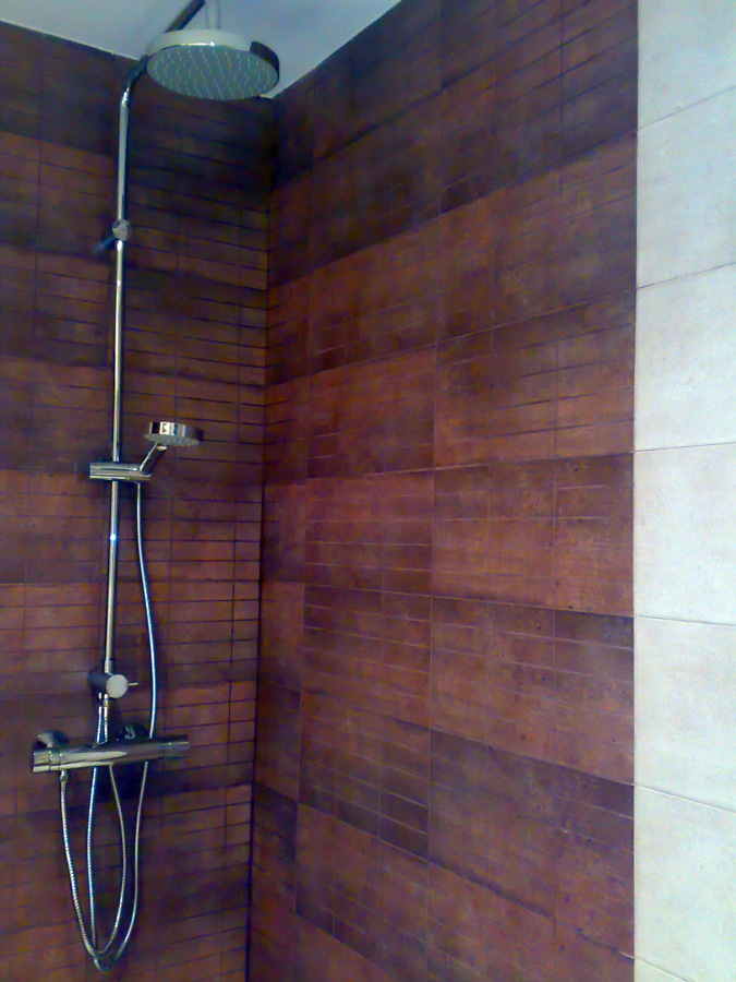 Instalación de ducha y alicatado