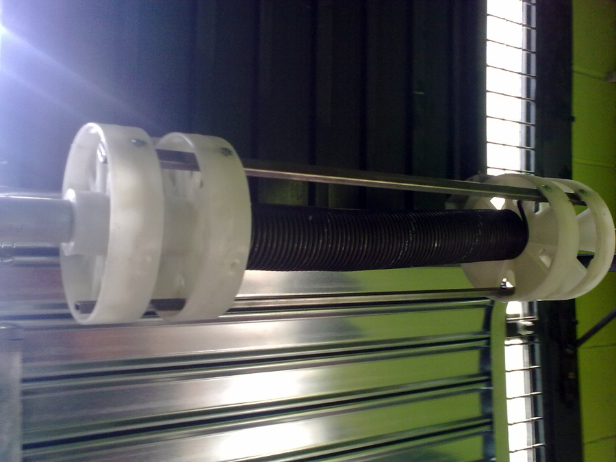 Instalación de eje con barras .