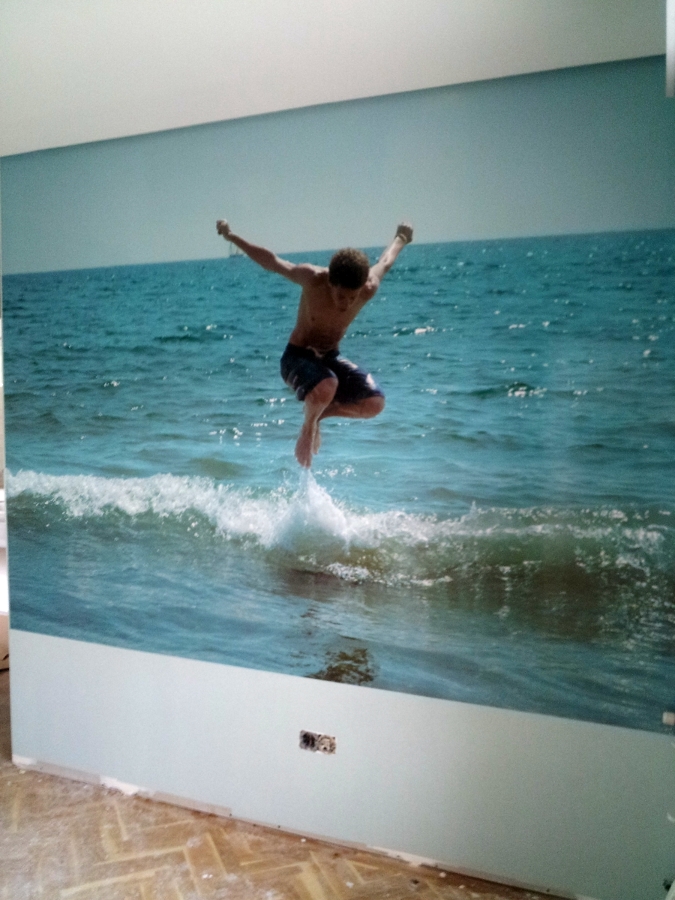 Instalación de Fotografía Vinilica