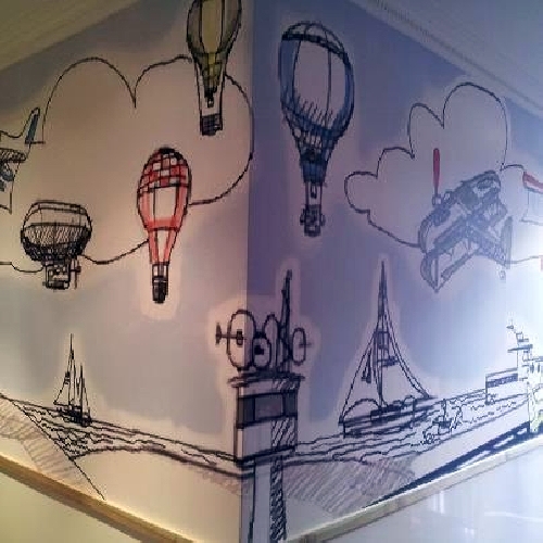 Instalación de Fotomural dibujado por el cliente