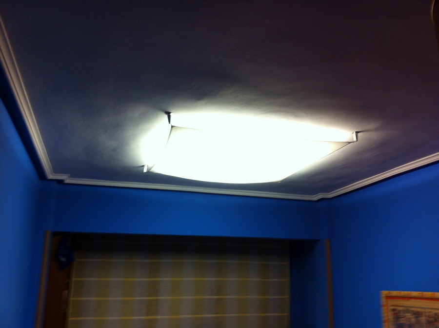 Instalacion de lampara moderna