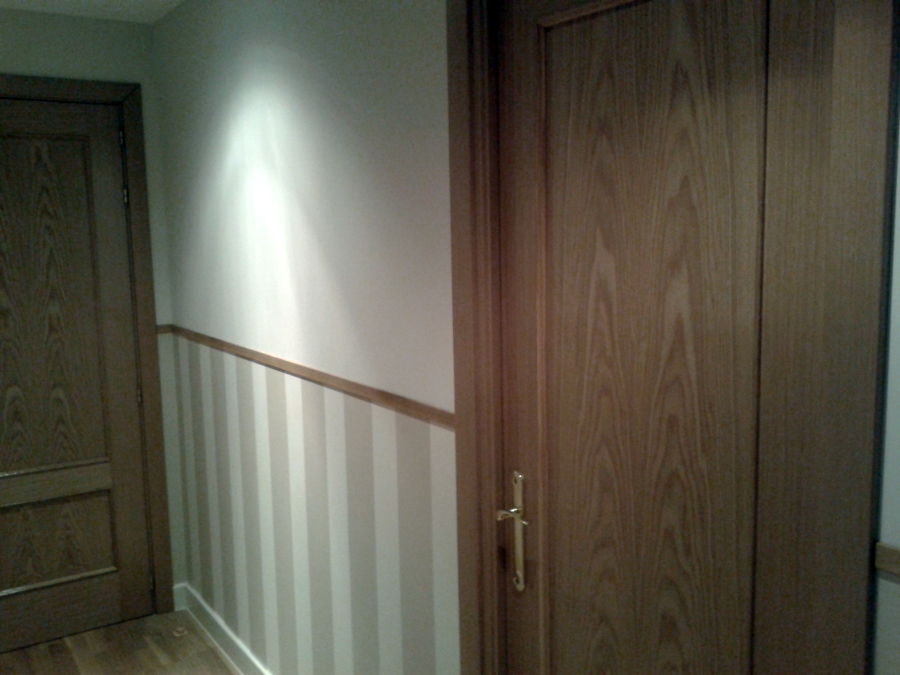 instalación de papel pintado