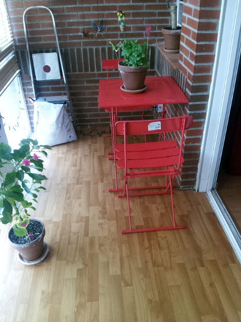 instalacion de tarima en terraza exterior