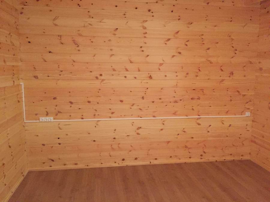 Instalación en cabaña de madera 1