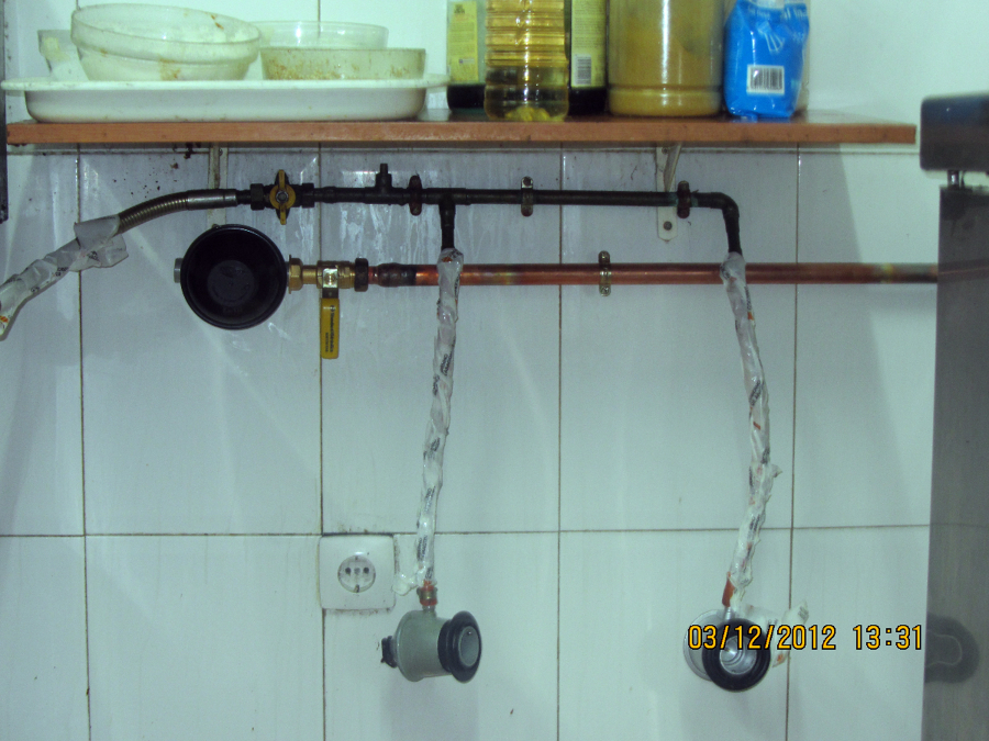 INSTALACION REGULADOR Y LLAVE