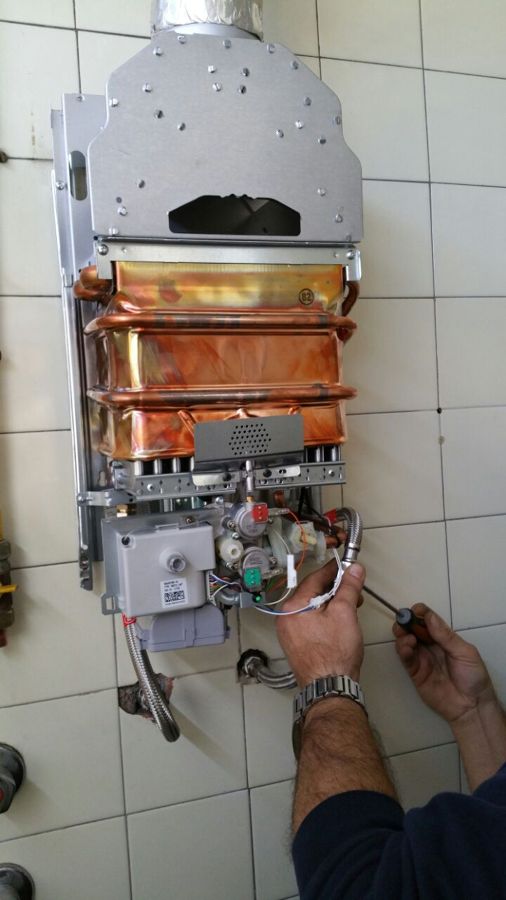 Instalación termo a gas JUNKERS