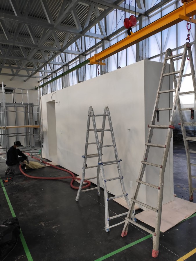 Aislamiento en muro prefabricado