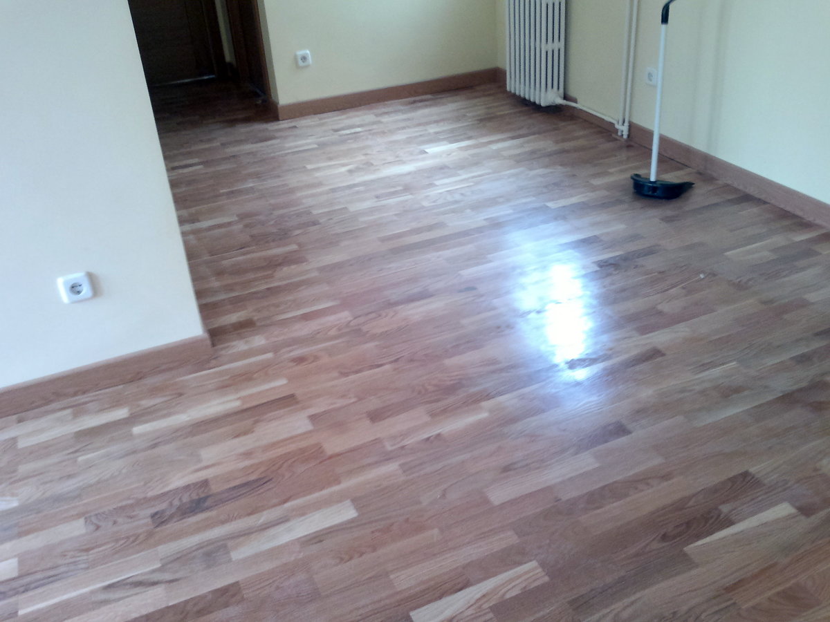 intalacion parquet -barnizar trabajo acabado