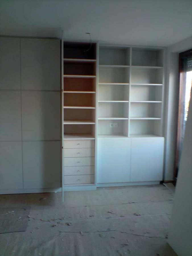 interior armario en melamina