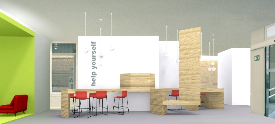 interior de área de recepción de hotel