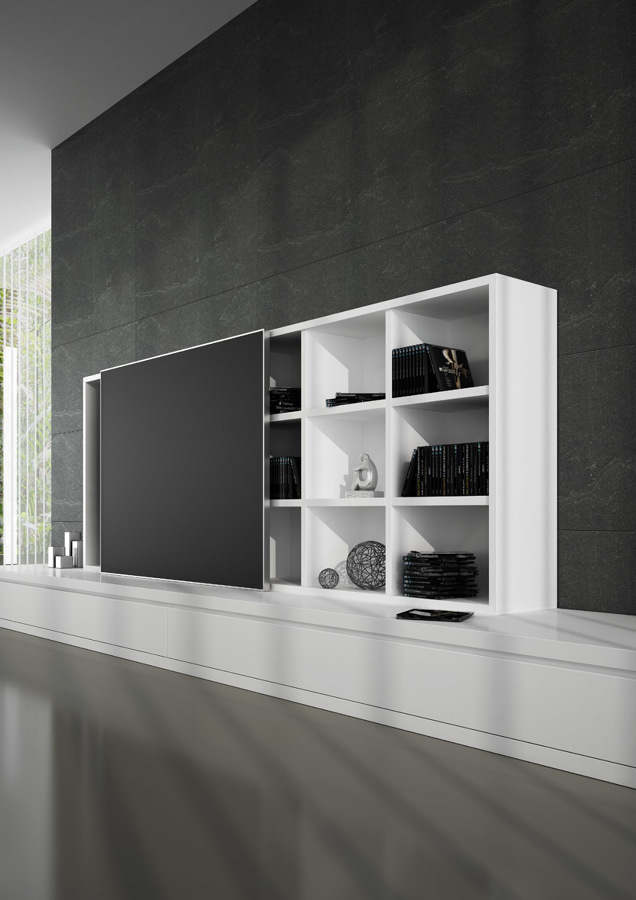 Interior mòdul porta corredera lacat blanc mate