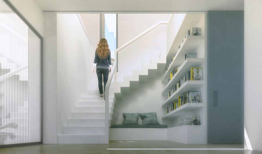 Escalera estilo ibicenco