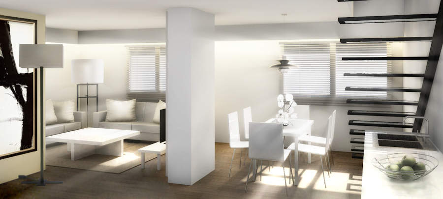 Interior salón - comedor