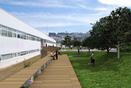 Jardín en la Universidad de A Coruña