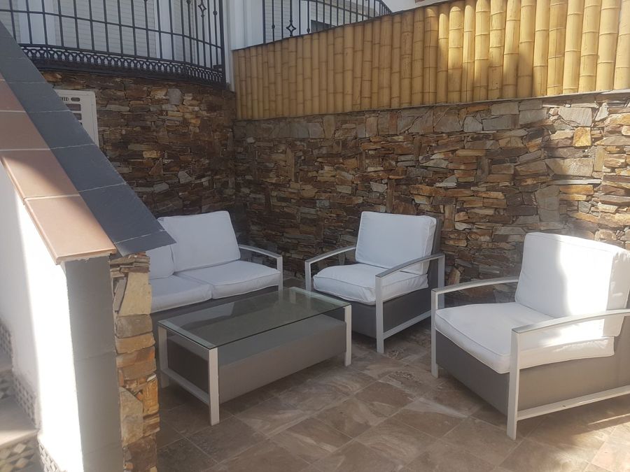 Separacion de terraza en bambu