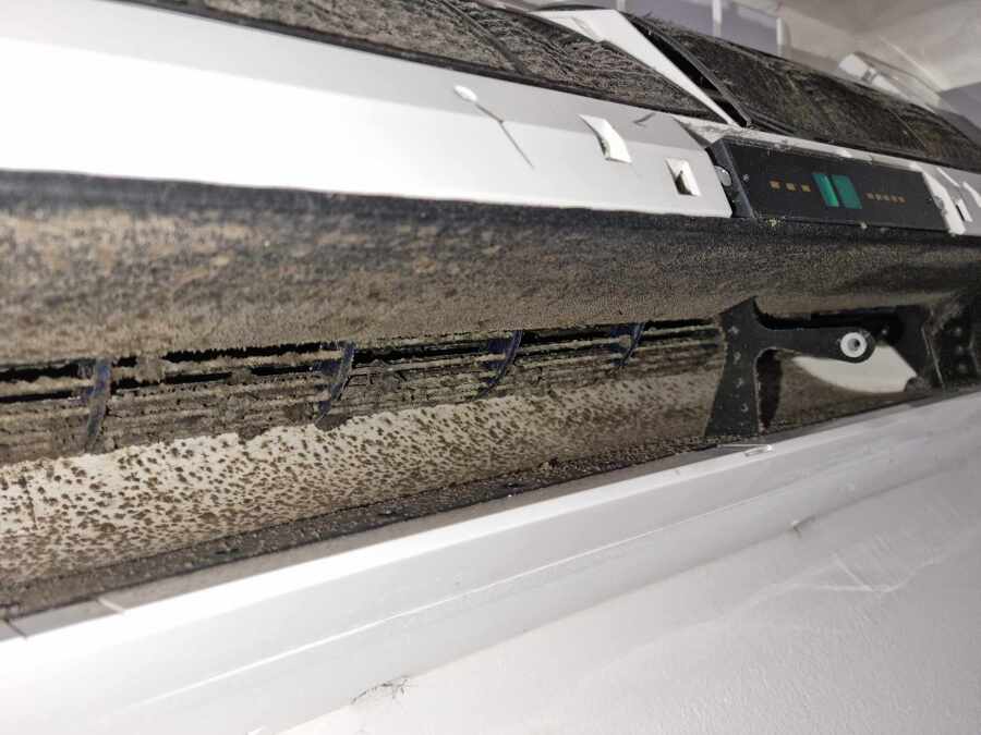 Aparato interior sucio
