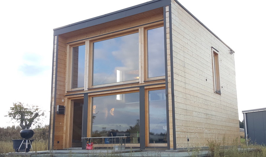 Casa de madera: estilo container