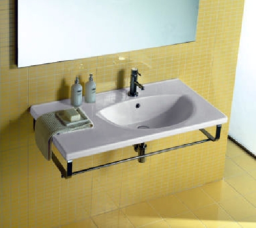 lavabo de un hogar minimalista