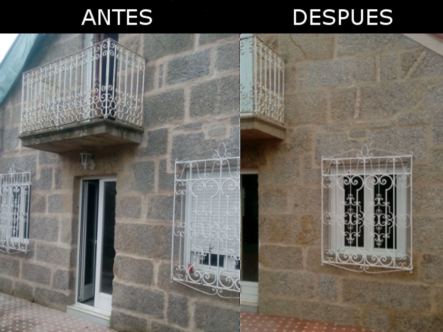 Limpieza de fachada de piedra