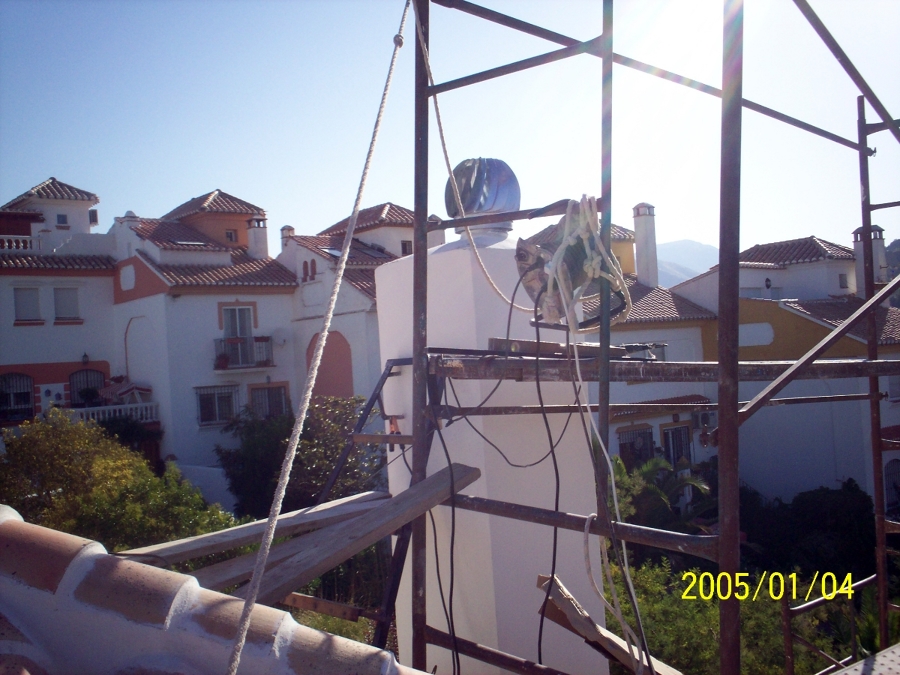 levantamiento de chimenea