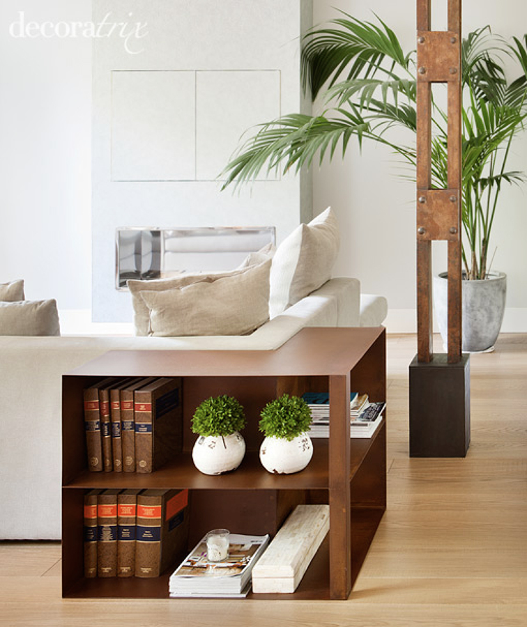 Librería acero corten